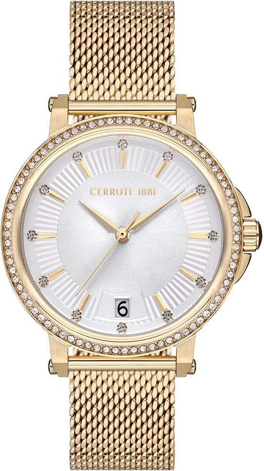 Cerruti 1881 CRM29902 36 mm Altın Çelik Kordon Analog Kadın Kol Saati