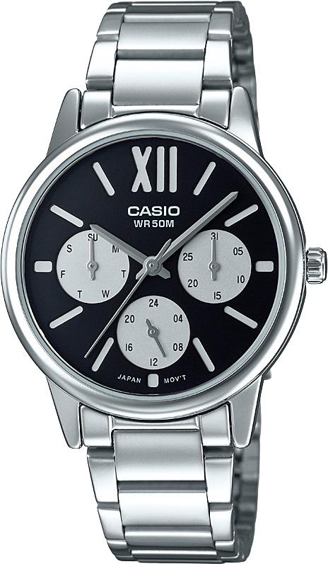 Casio LTP-E312D-1B 32 mm Gri Çelik Kordon Analog Kadın Kol Saati