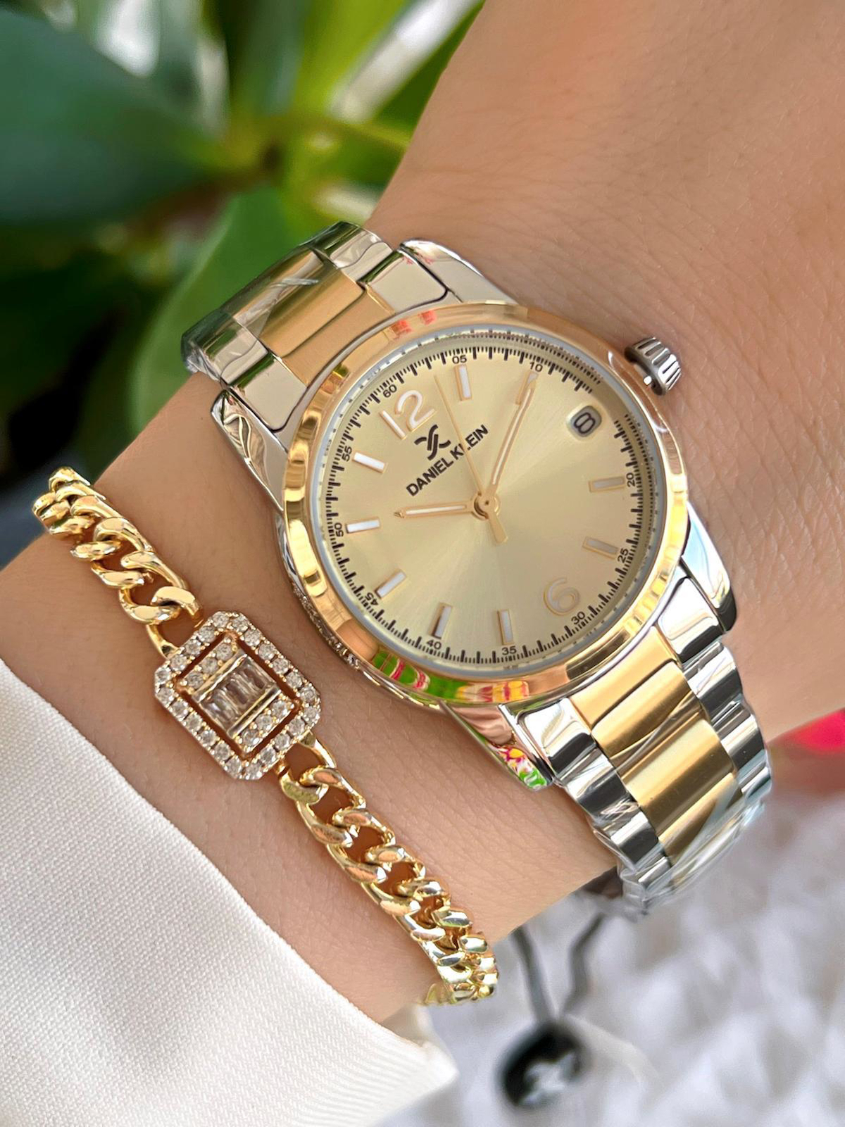 Daniel Klein BDK.13821.4 34 mm Altın-Gri Çelik Kordon Analog Kadın Kol Saati