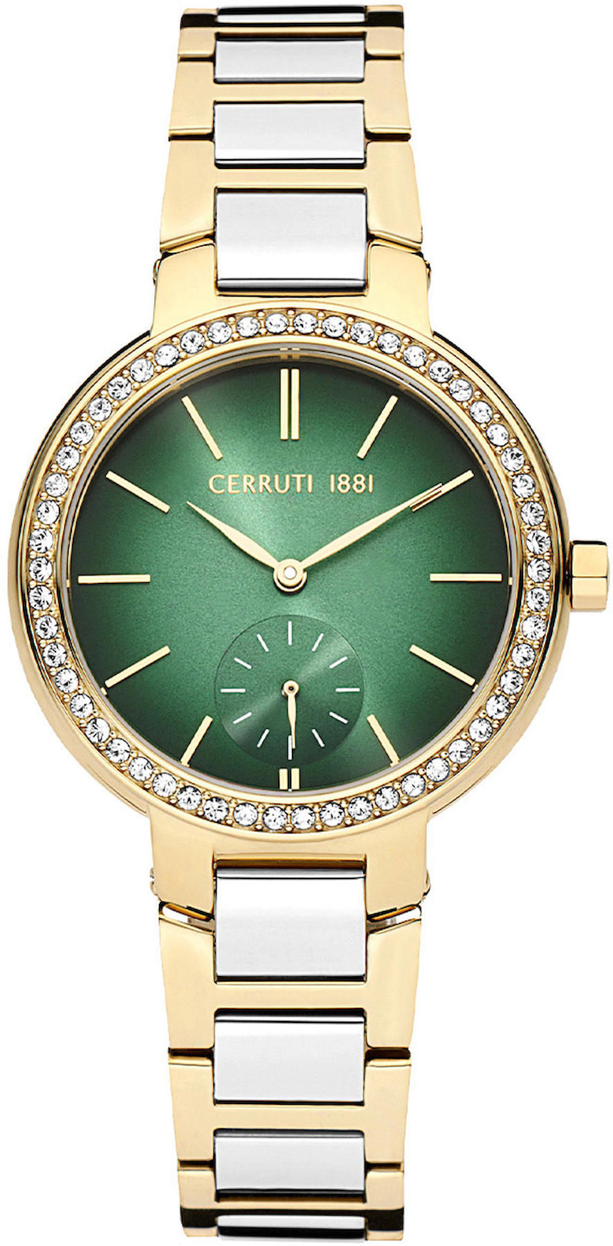 Cerruti 1881 CIWLG2225602 34 mm Altın-Gri Çelik Kordon Analog Kadın Kol Saati