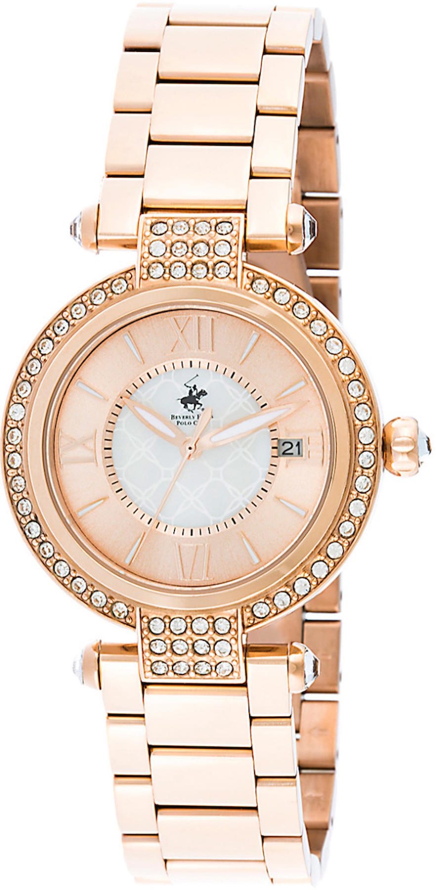 Beverly Hills Polo Club BH8083-02 35 mm Rose Gold Metal Kordon Analog Kadın Kol Saati