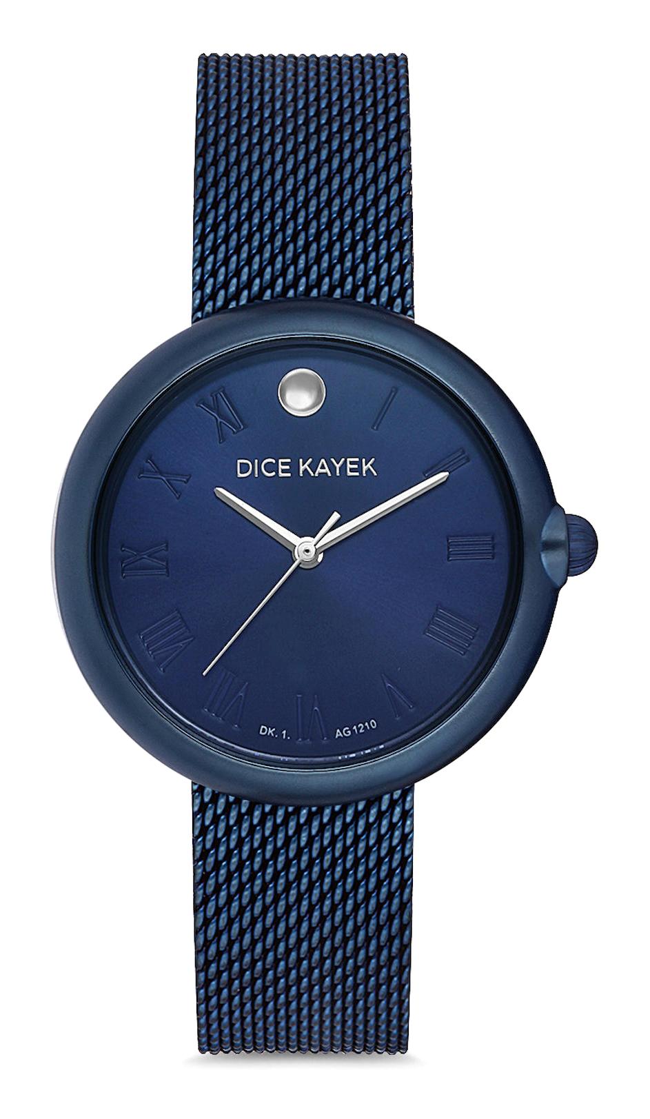 Dice Kayek DK.1.AG1210.08 32 mm Lacivert Çelik-Hasır Kordon Analog Kadın Kol Saati