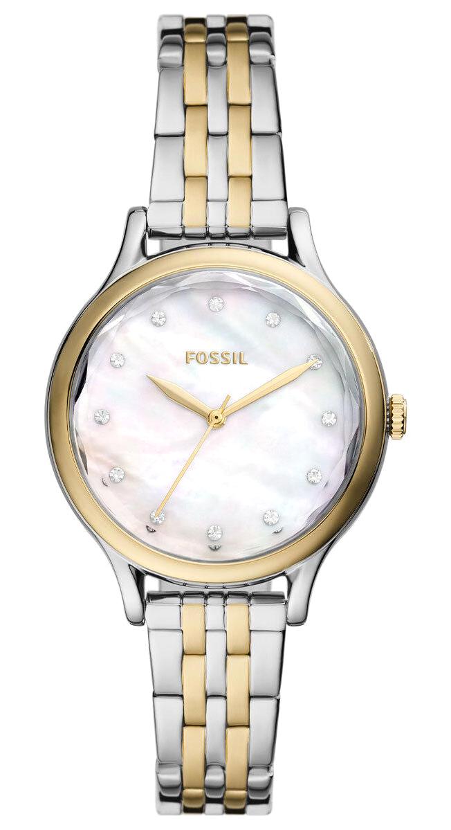 Fossil BQ3864 34 mm Altın-Gri Çelik Kordon Analog Kadın Kol Saati