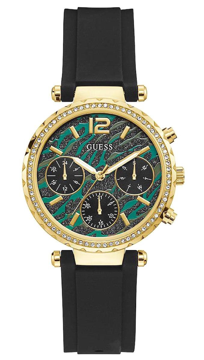 Guess GUGW0113L1 Takvimli 38 mm Siyah Çelik Kordon Analog Kadın Kol Saati