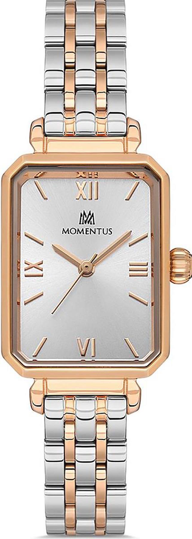 Momentus CS223T-02SR 20.5-35 mm Gri-Rose Gold Çelik Kordon Analog Kadın Kol Saati