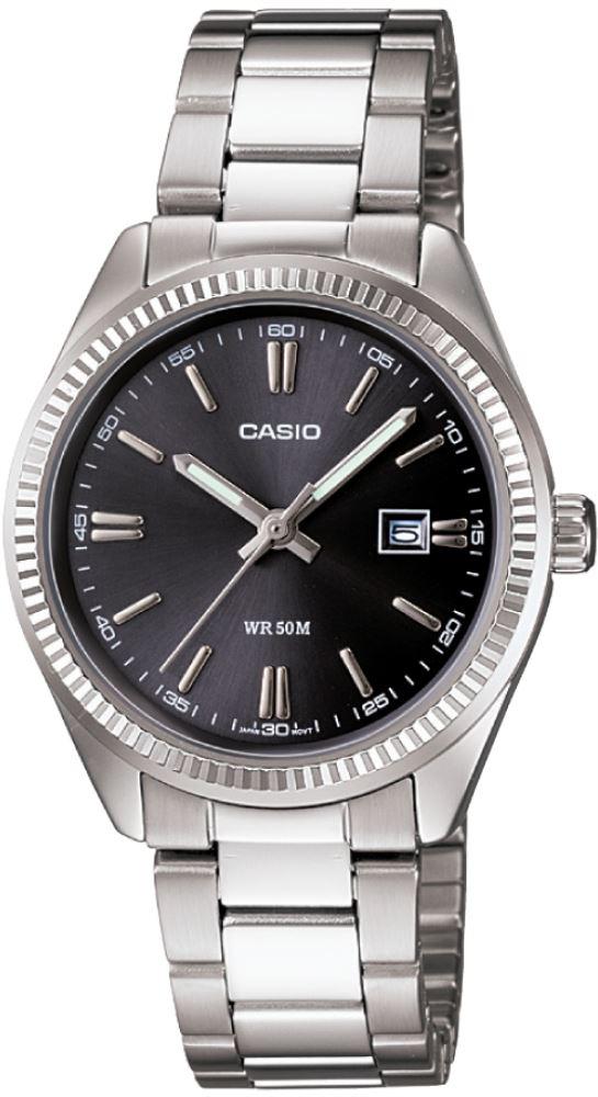 Casio LTP-1302D-1A1VDF 30 mm Gri Çelik Kordon Analog Kadın Kol Saati