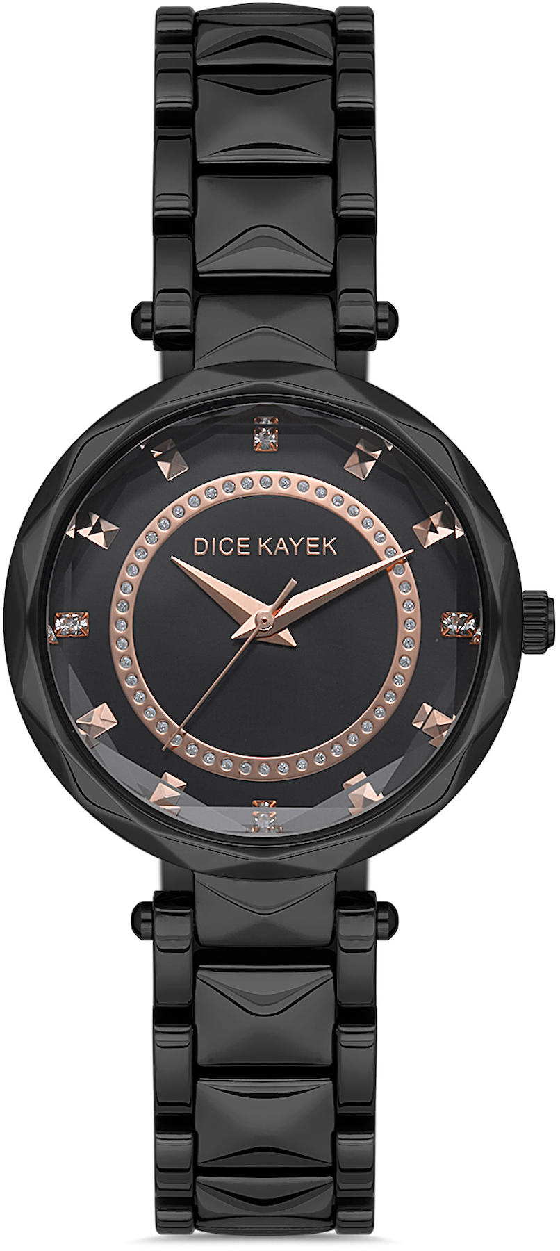 Dice Kayek DK.1.AG1240.09 35 mm Siyah Metal Kordon Analog Kadın Kol Saati