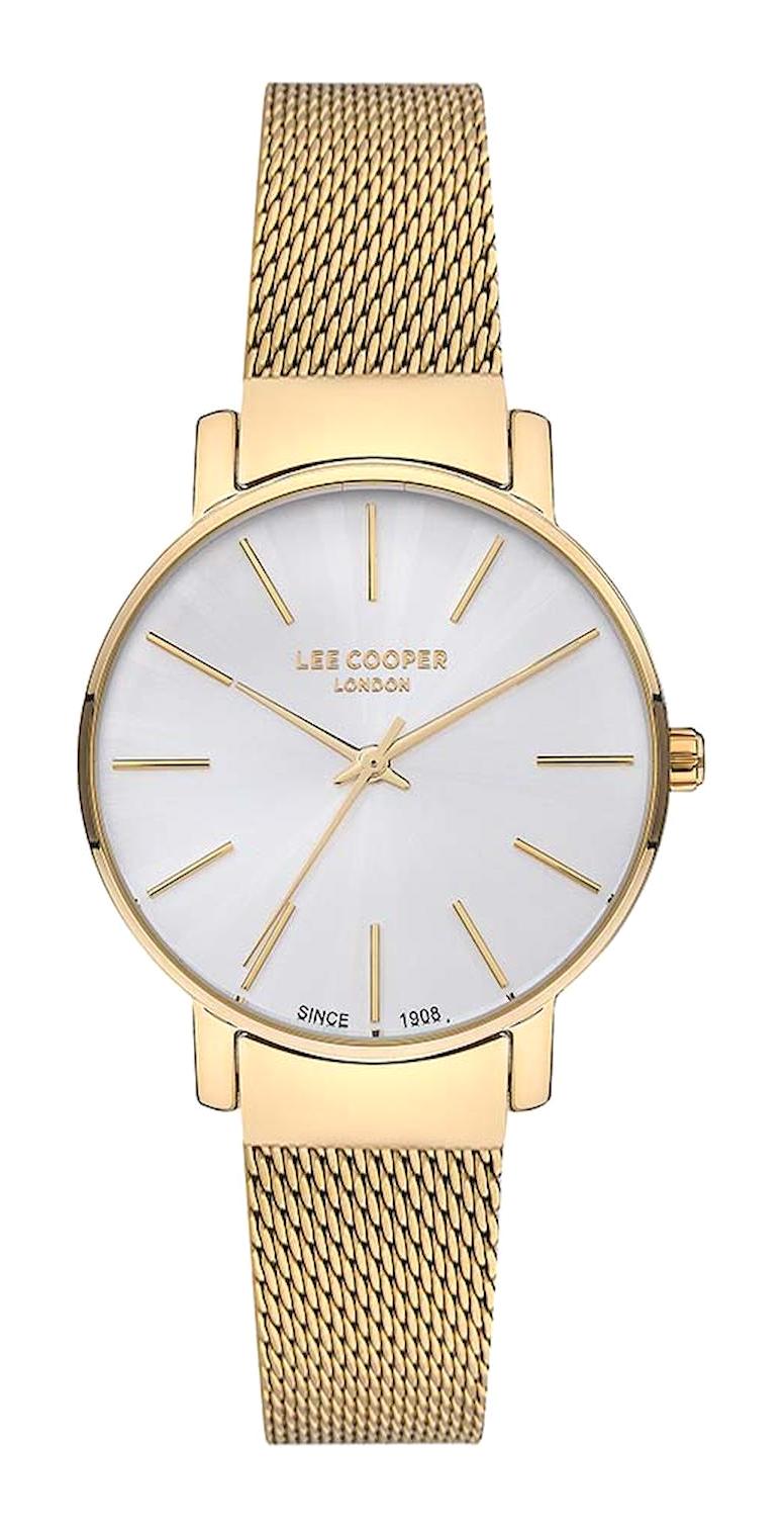 Lee Cooper LC07339.130 40 mm Altın Plastik Kordon Analog Kadın Kol Saati
