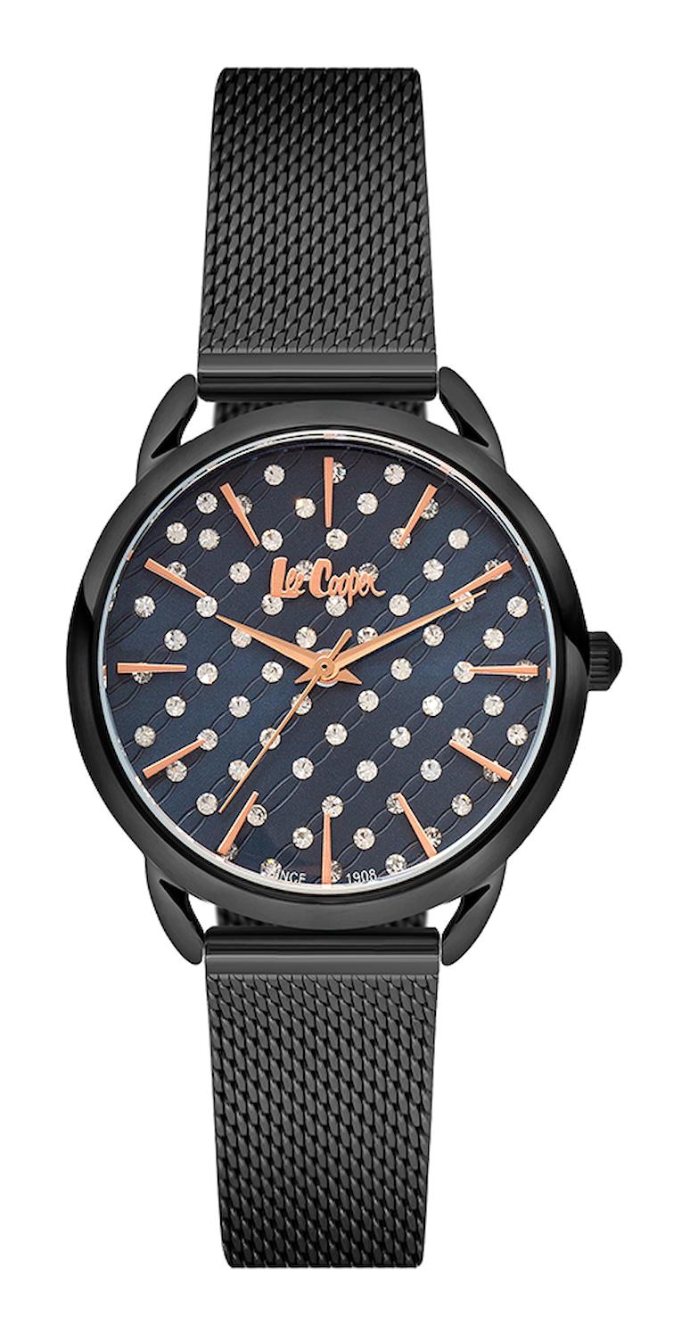 Lee Cooper LC06697.090 40 mm Siyah Plastik Kordon Analog Kadın Kol Saati