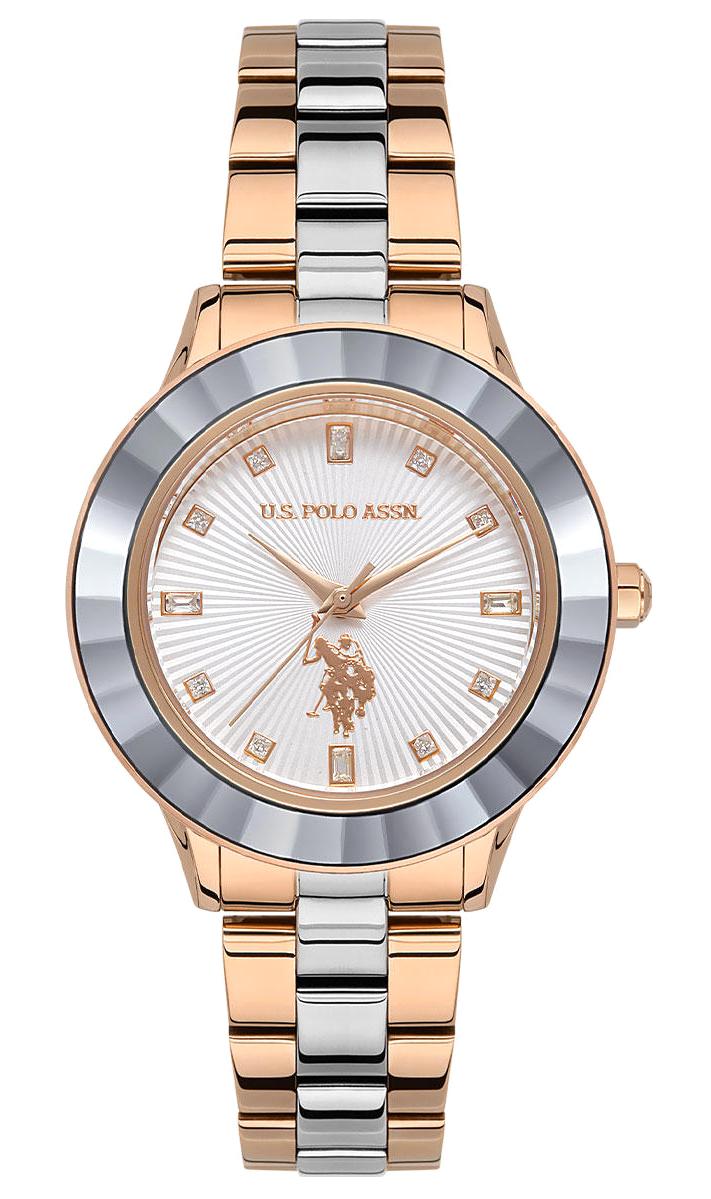 U.S. Polo Assn USPA2044-07 36 mm Gri-Rose Gold Çelik Kordon Analog Kadın Kol Saati