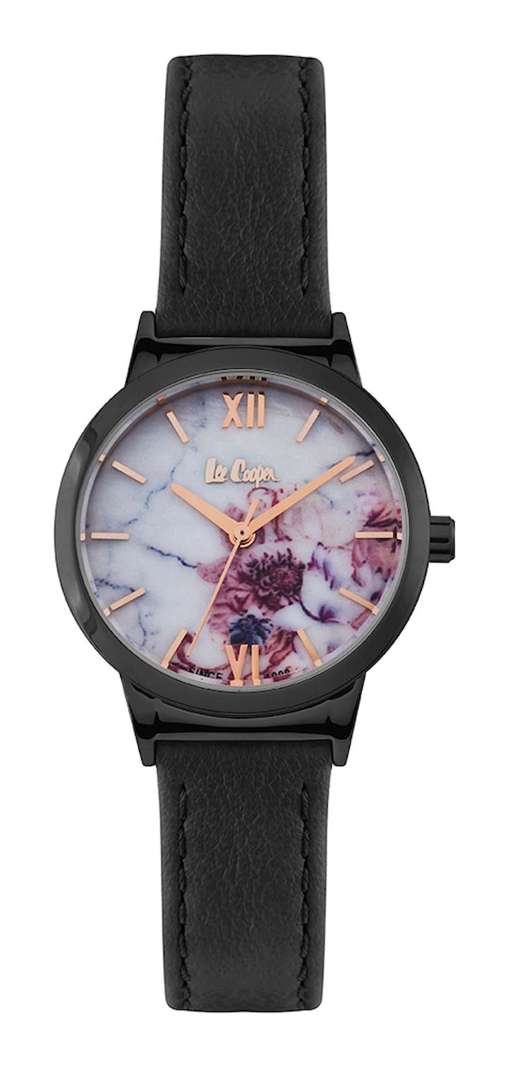 Lee Cooper LC06665.631 40 mm Siyah Plastik Kordon Analog Kadın Kol Saati