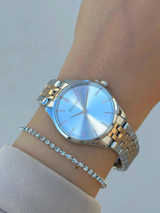 Ferrucci FRC.FT.1.129 35 mm Altın-Gri Çelik Kordon Analog Kadın Kol Saati