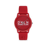 Daniel Klein DK.1.12645.2 36 mm Kırmızı Silikon Kordon Analog Kadın Kol Saati