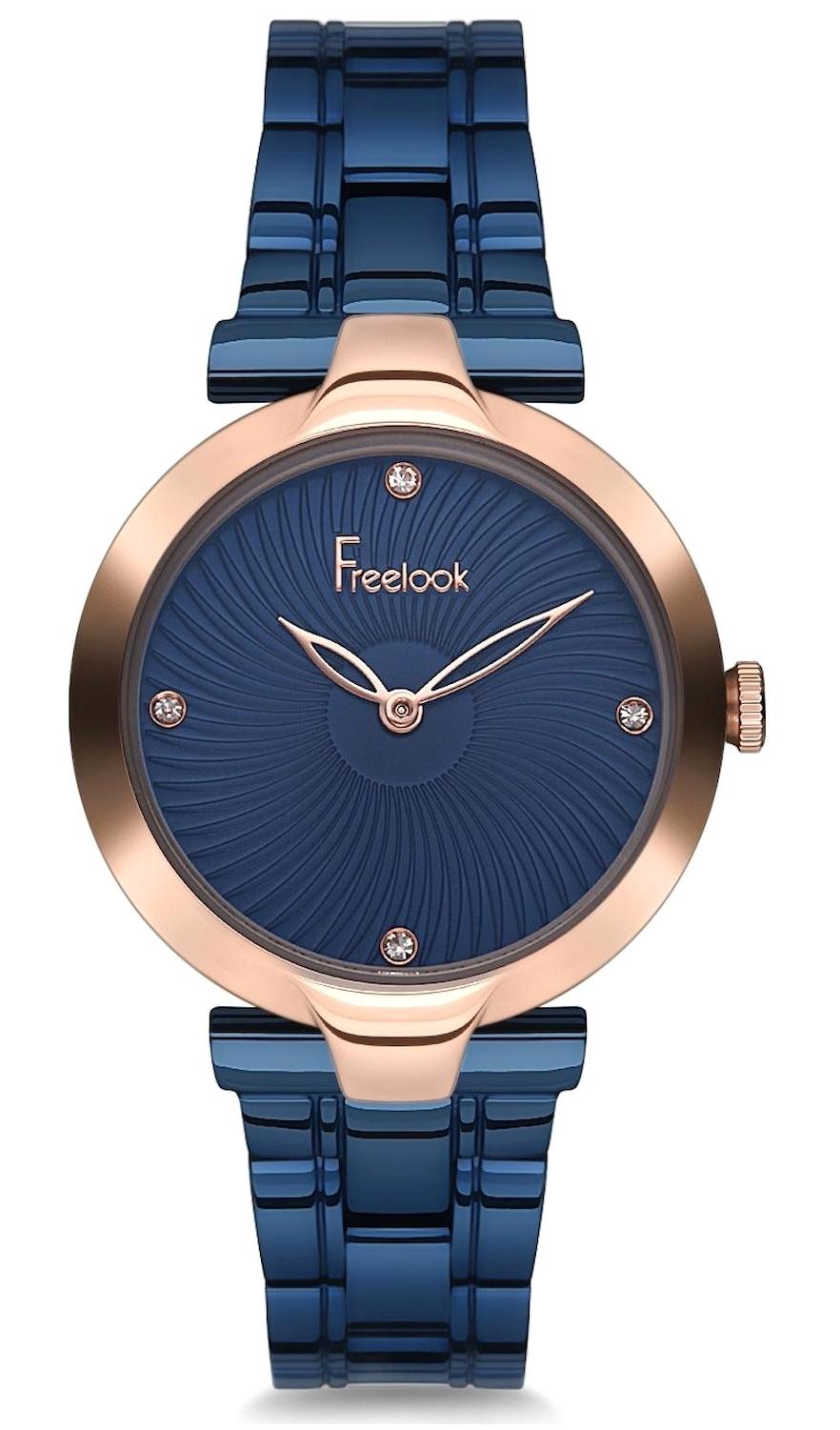 Freelook F.7.1032.05 34 mm Lacivert Çelik Kordon Analog Kadın Kol Saati