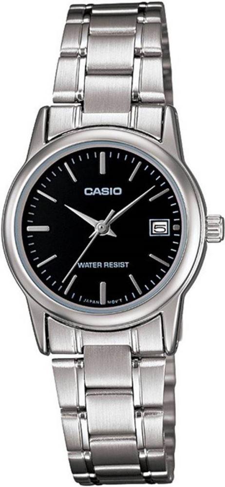 Casio LTP-V002D-1AUDF Takvimli 25 mm Gri Çelik Kordon Analog Kadın Kol Saati