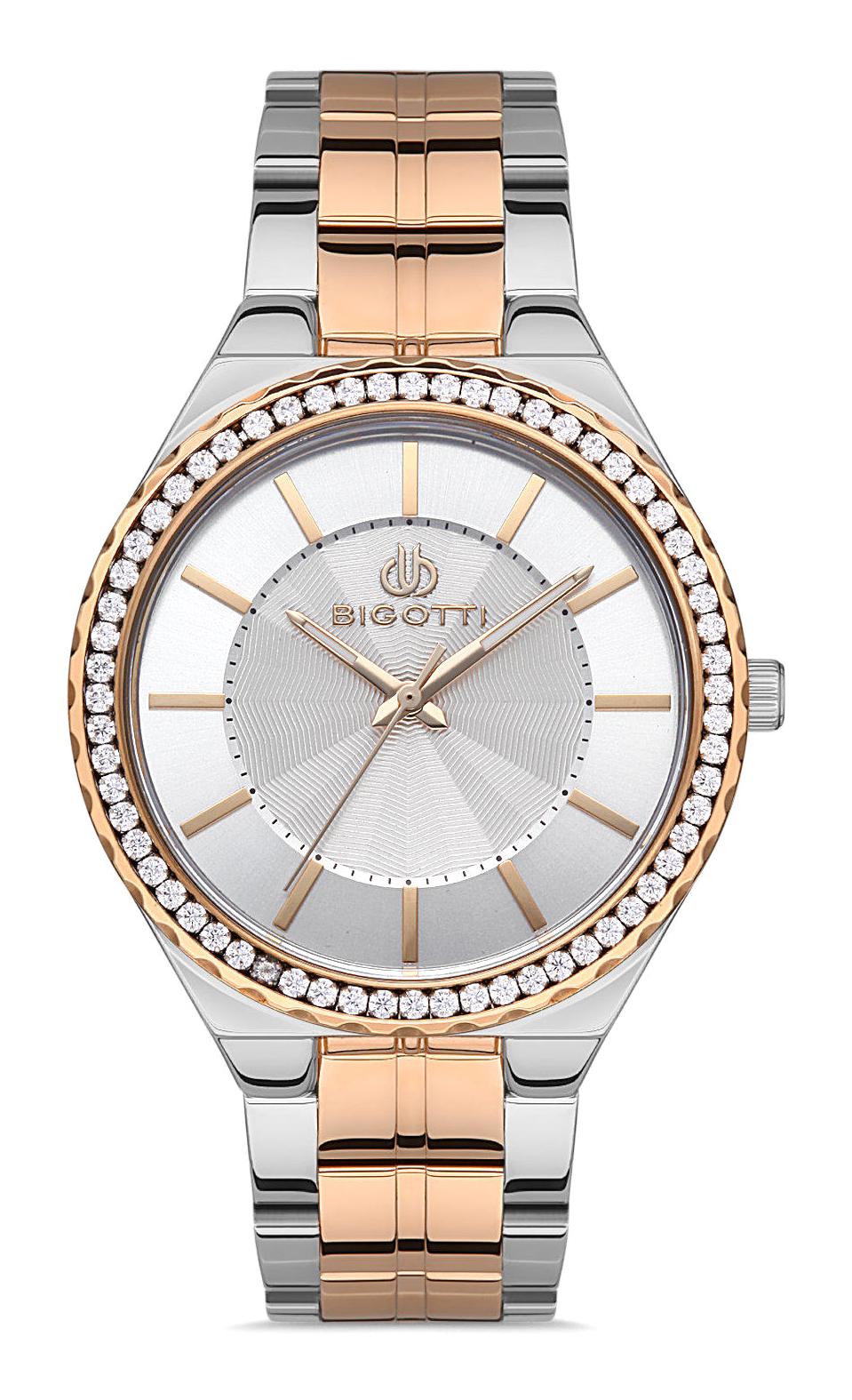 Bigotti BG.1.10462.4 36 mm Gri-Rose Gold Çelik Kordon Analog Kadın Kol Saati
