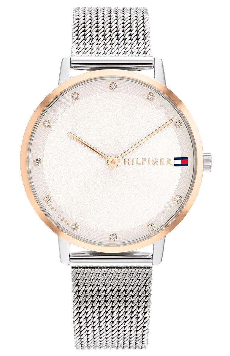 Tommy Hilfiger TH1782666 35 mm Gri Çelik-Hasır Kordon Analog Kadın Kol Saati