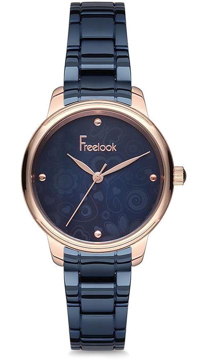 Freelook F.8.1030.02 35 mm Lacivert Çelik Kordon Analog Kadın Kol Saati