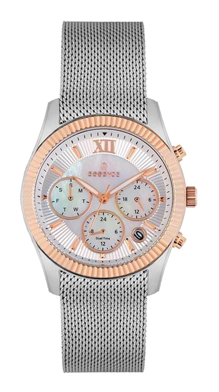 Essence ES6577FE.520 38 mm Gri Hasır Kordon Analog Kadın Kol Saati