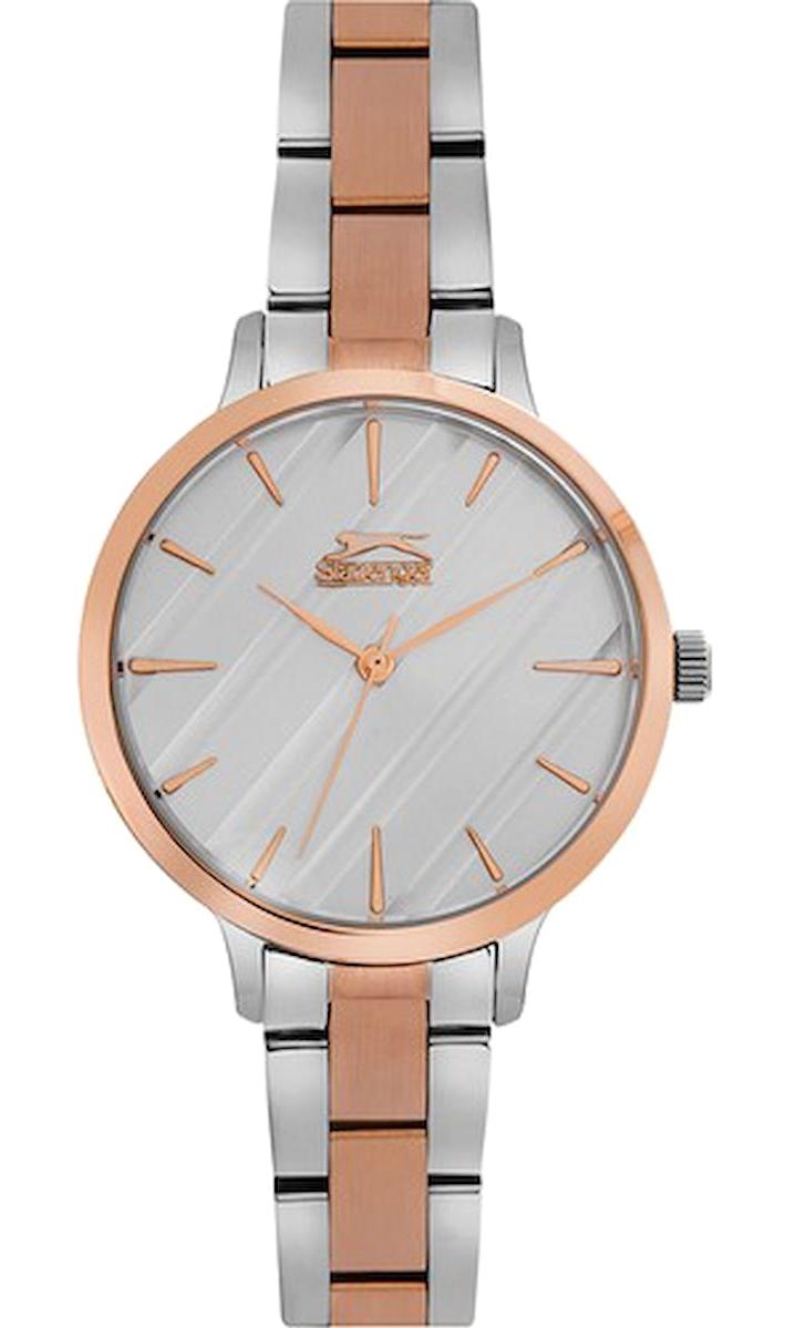 Slazenger SL.09.6227.3.04 36 mm Gri-Rose Gold Çelik Kordon Analog Kadın Kol Saati