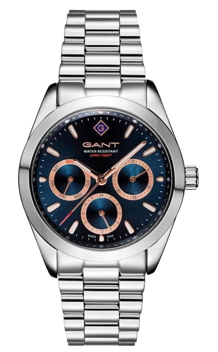 Gant G177003 Takvimli 36 mm Gri Çelik Kordon Analog Kadın Kol Saati