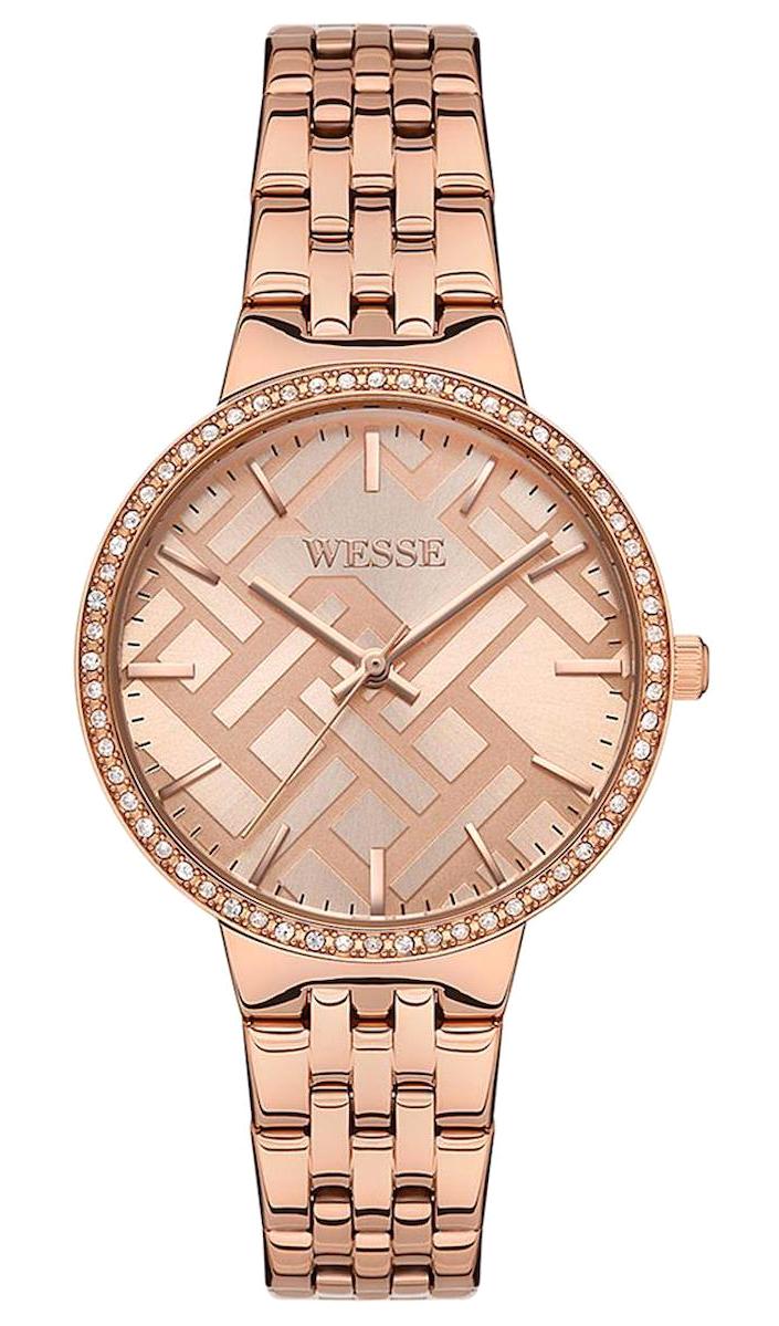 Wesse WWL110002 36 mm Rose Gold Çelik Kordon Analog Kadın Kol Saati