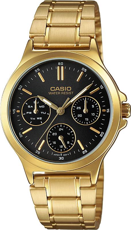 Casio LTP-V300G-1A Takvimli 33 mm Altın Çelik Kordon Analog Kadın Kol Saati