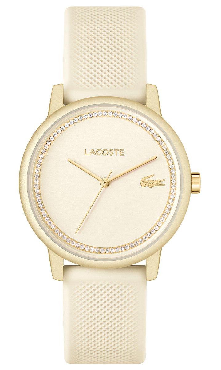 Lacoste LAC2001288 36 mm Krem Silikon Kordon Analog Kadın Kol Saati