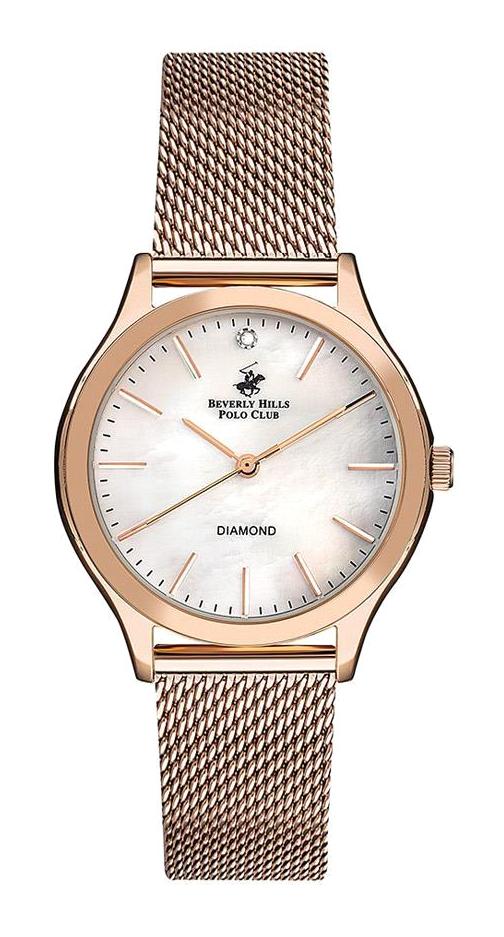 Beverly Hills Polo Club BP3167C.420 35 mm Rose Gold Çelik Kordon Analog Kadın Kol Saati