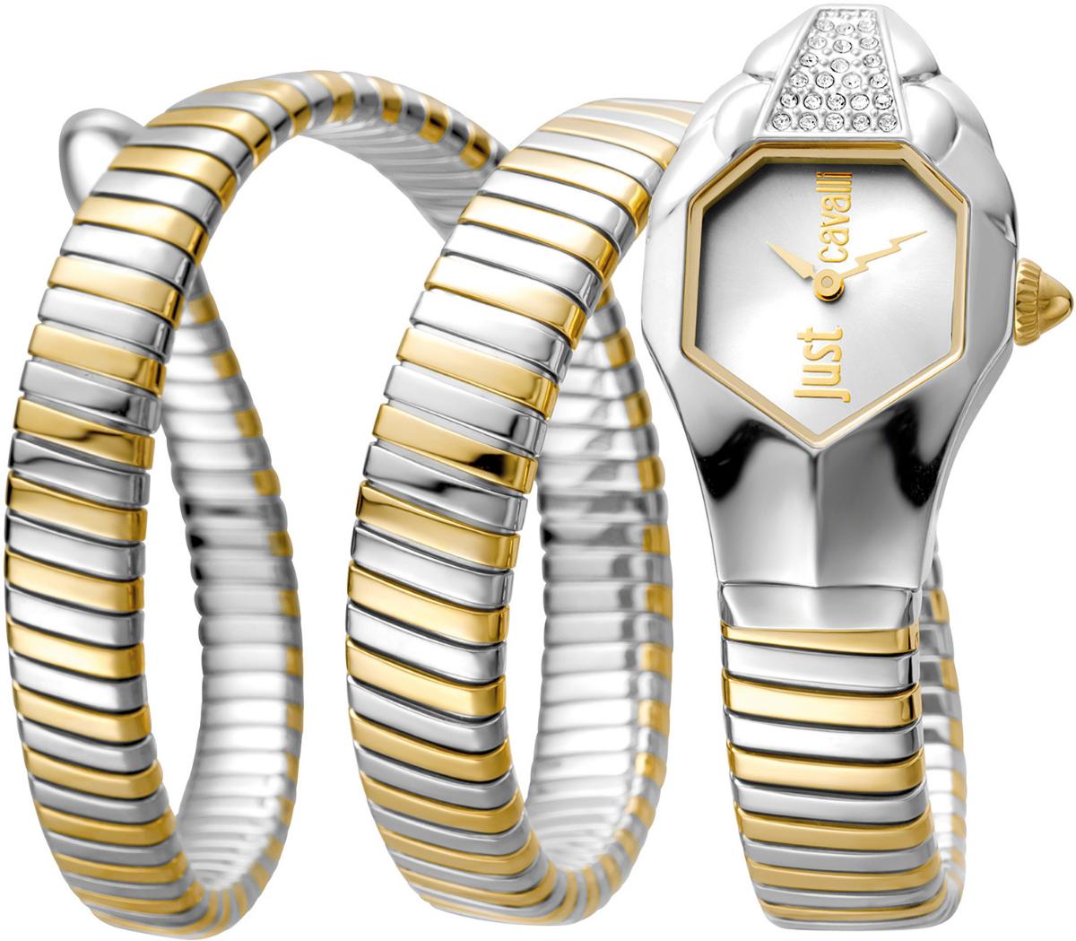 Just Cavalli JC1L022M0045 22 mm Altın-Gri Çelik Kordon Analog Kadın Kol Saati