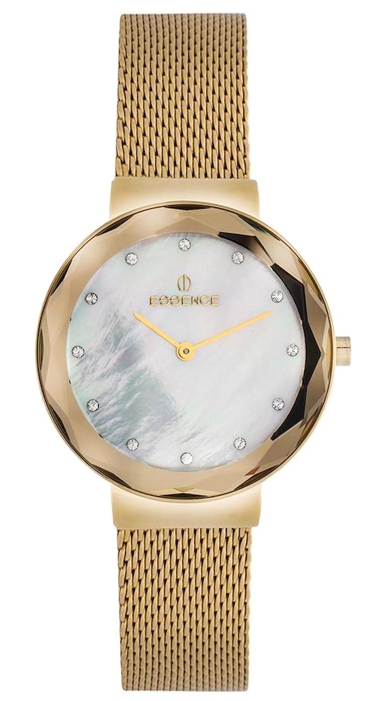Essence ES6574FE.120 34 mm Altın Çelik-Hasır Kordon Analog Kadın Kol Saati