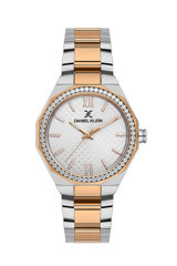 Daniel Klein DK.1.13490-5 34 mm Gri-Rose Gold Metal Kordon Analog Kadın Kol Saati