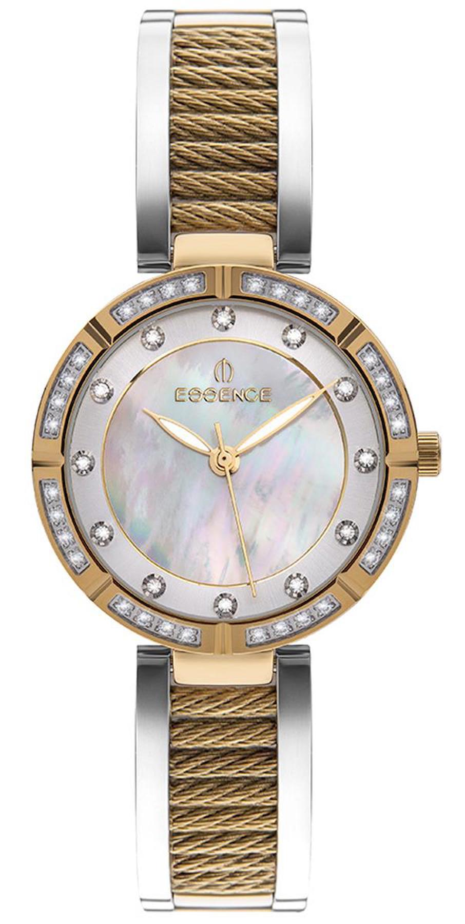 Essence ES6820FE.220 31-35 mm Altın-Gri Çelik Kordon Analog Kadın Kol Saati