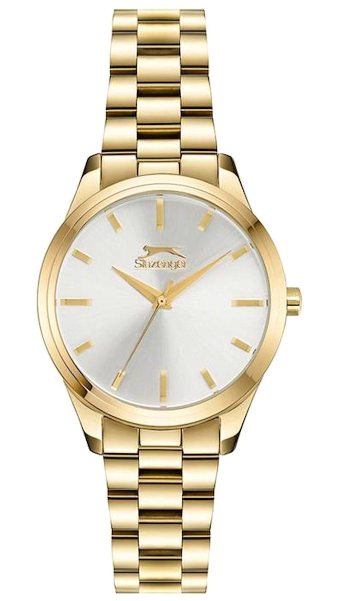 Slazenger SL.09.1746.3.05 34 mm Altın Çelik Kordon Analog Kadın Kol Saati
