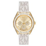 Michael Kors MK7204 Takvimli 40 mm Beyaz Silikon Kordon Analog Kadın Kol Saati