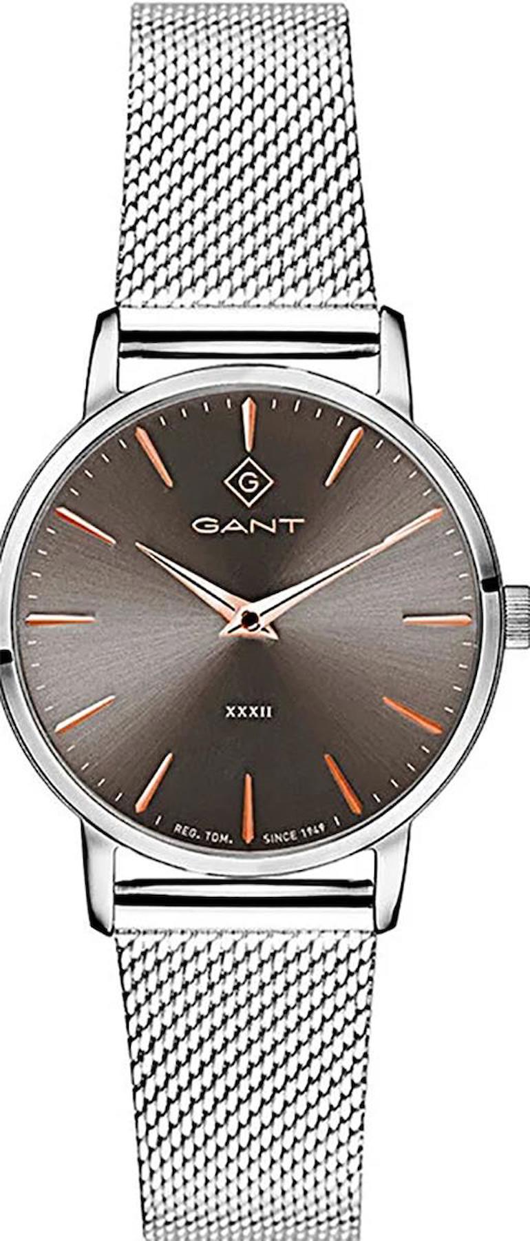 Gant G127003 36 mm Gri Çelik Kordon Analog Kadın Kol Saati