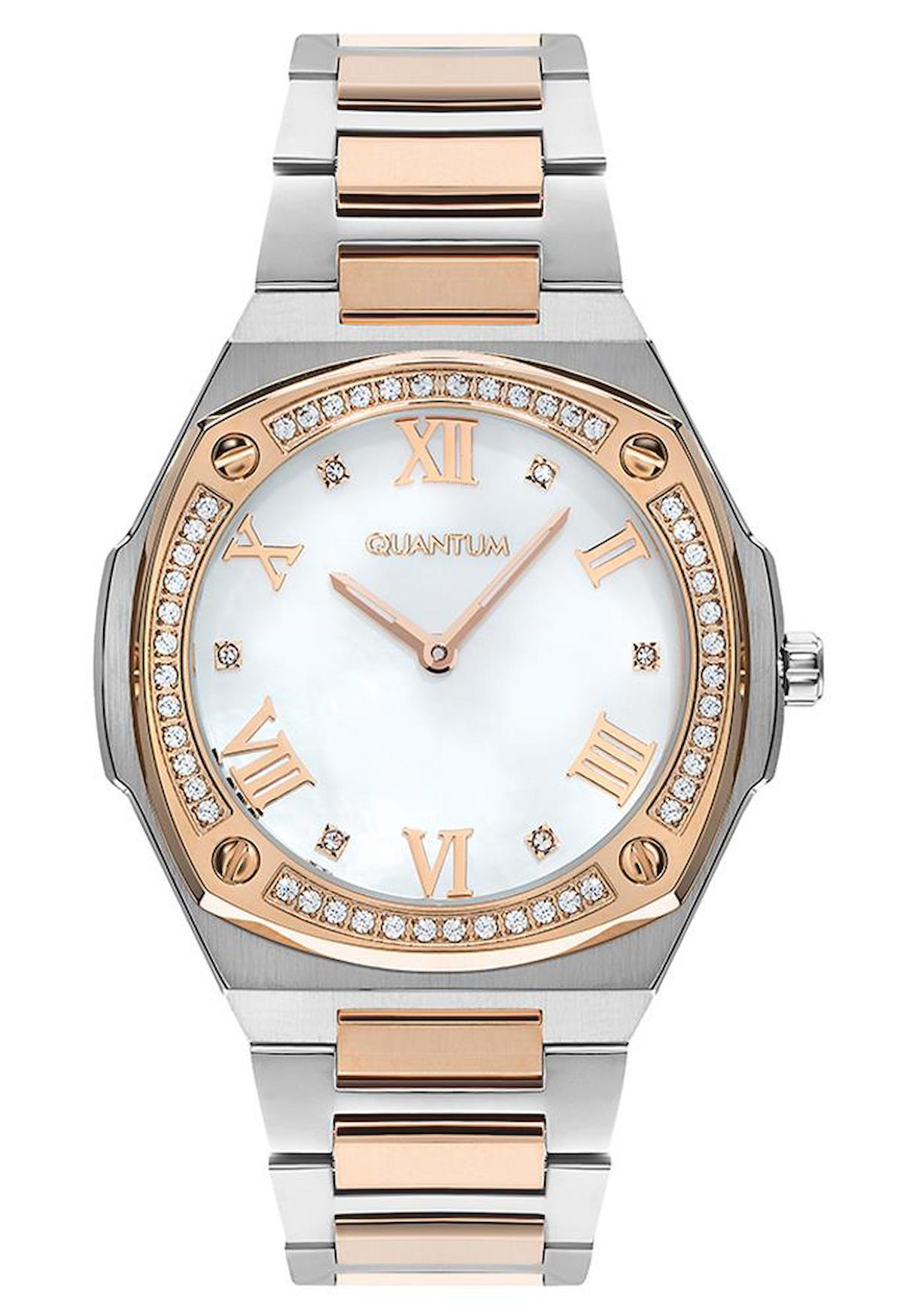 Quantum IML1050.520 41 mm Altın-Gri Çelik Kordon Analog Kadın Kol Saati