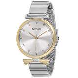 Ferrucci FC.13667H.05 40 mm Gri Çelik Kordon Analog Kadın Kol Saati