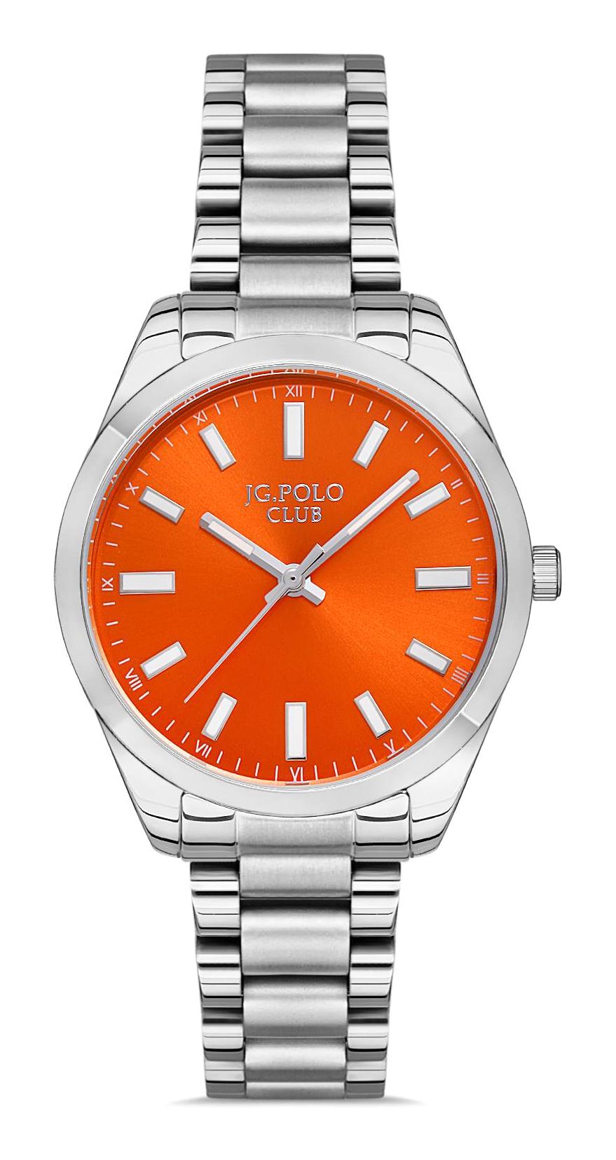 Jg. Polo Club JPC.0223.1376.07 33 mm Gri Çelik Kordon Analog Kadın Kol Saati