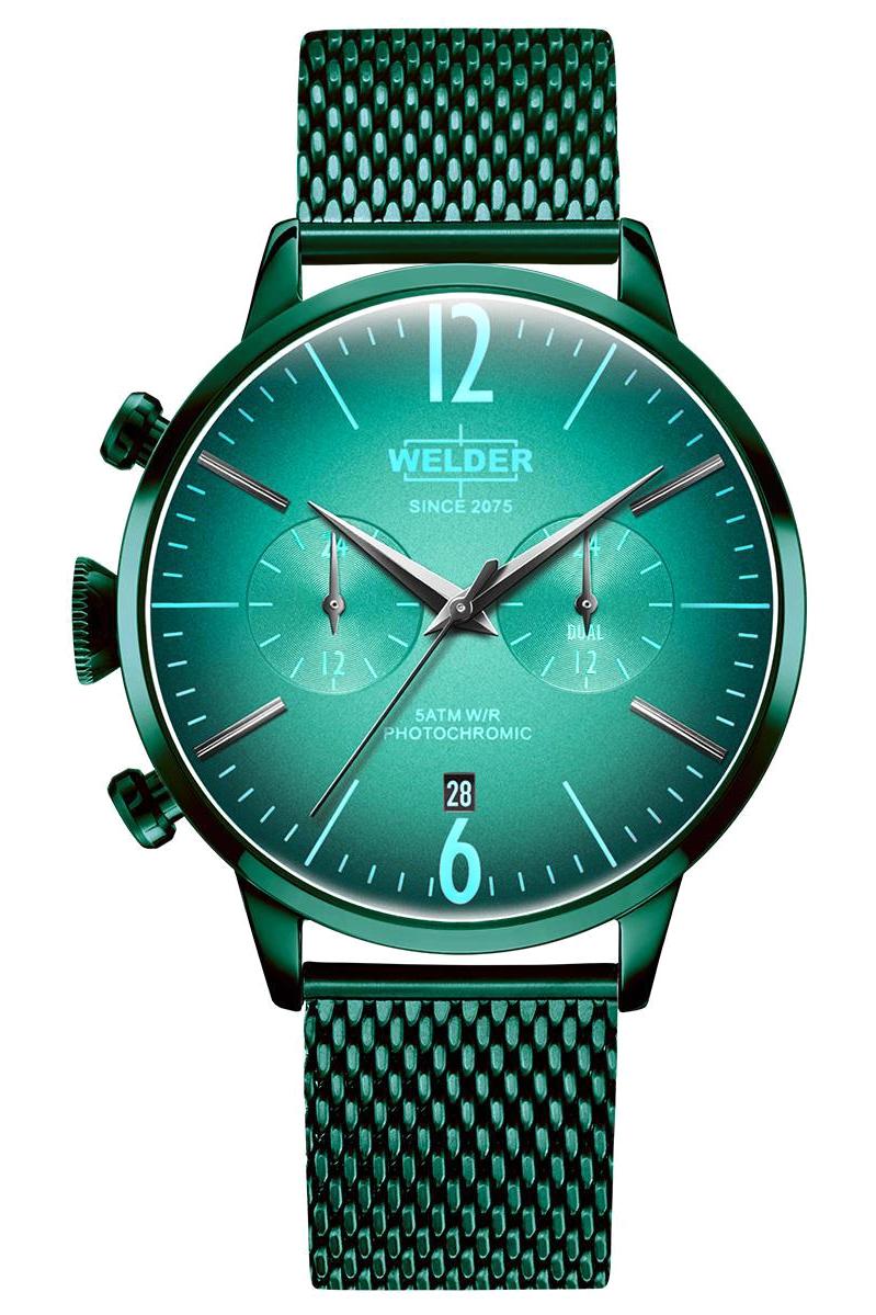 Welder Watch WWRC835 Takvimli 42 mm Yeşil Çelik Kordon Analog Kadın Kol Saati