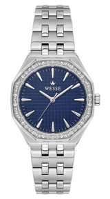 Wesse WWL112401 34 mm Gri Çelik Kordon Analog Kadın Kol Saati