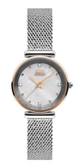 Slazenger SL.09.1821.2.02 31 mm Gri Çelik Kordon Analog Kadın Kol Saati
