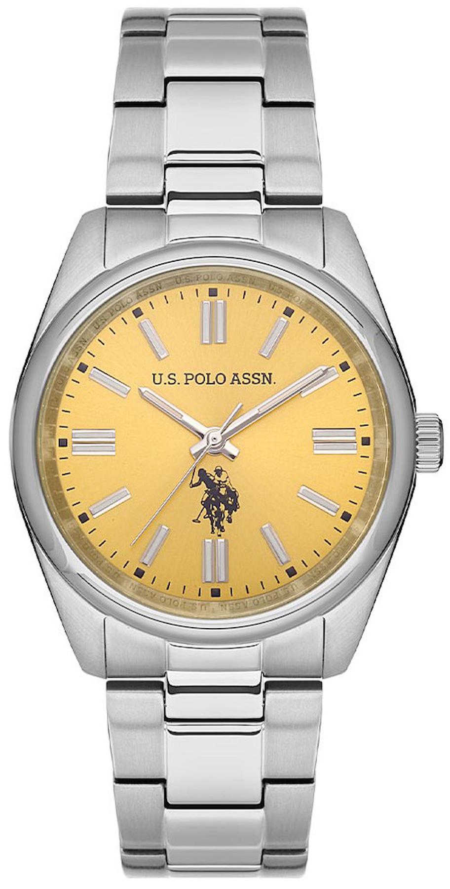U.S. Polo Assn USPA2068-04 34 mm Gri Çelik Kordon Analog Kadın Kol Saati