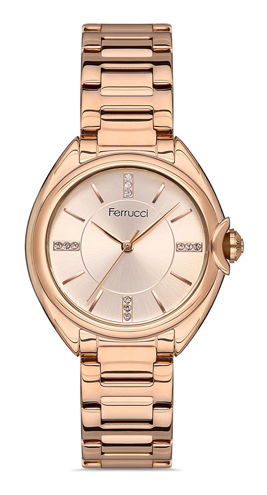Ferrucci FFQ111614.A25 35 mm Rose Gold Metal Kordon Analog Kadın Kol Saati