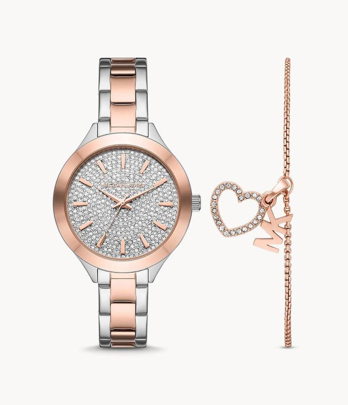 Michael Kors MK1045 38 mm Rose Gold Plastik Kordon Analog Kadın Kol Saati