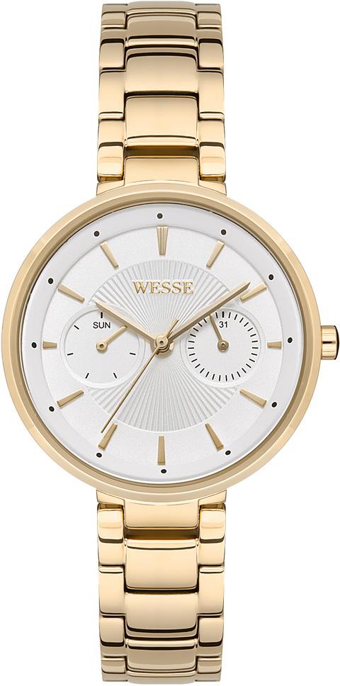 Wesse WWL301505 35 mm Altın Çelik Kordon Analog Kadın Kol Saati