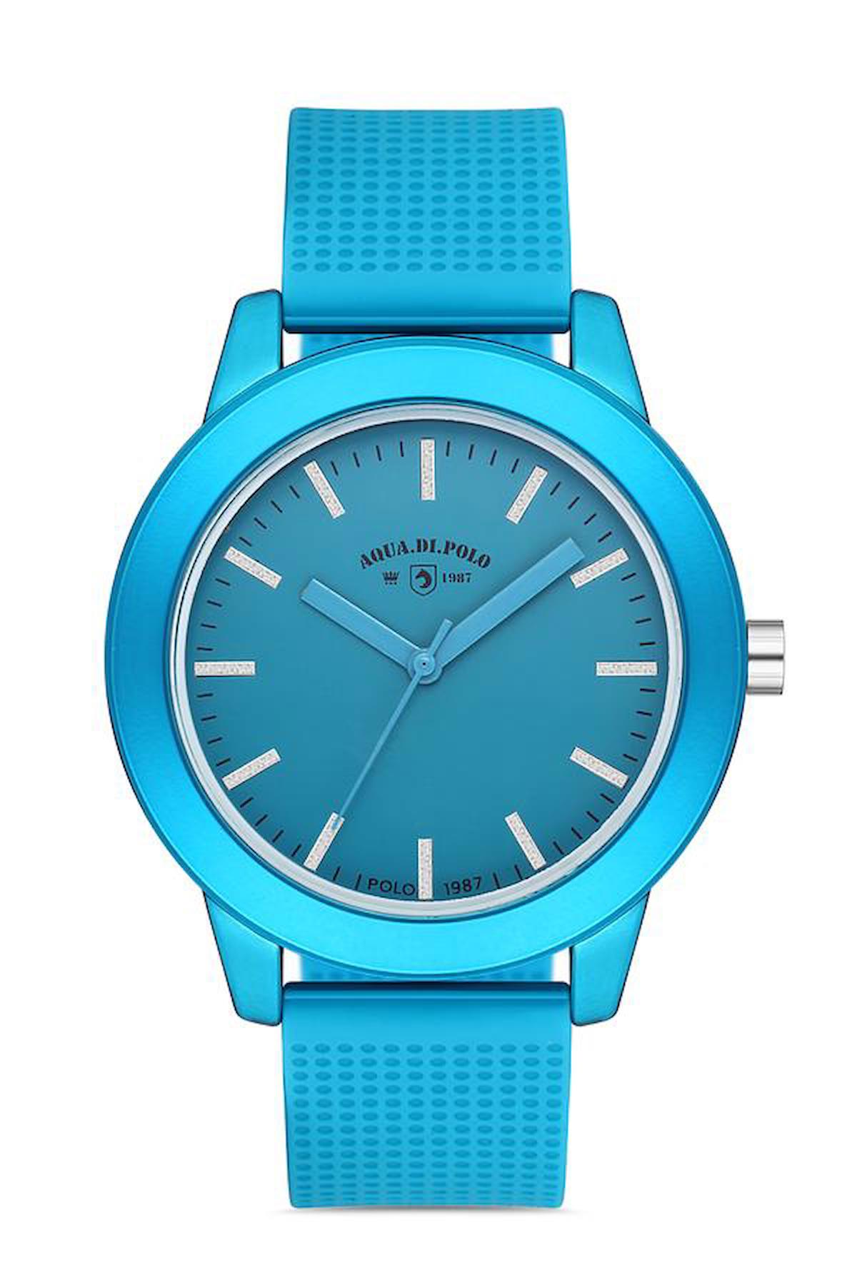 Aqua Di Polo APSR1-A9632-USMMM 40 mm Mavi Silikon Kordon Analog Kadın Kol Saati