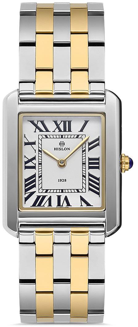 Hislon QL121T-02SG 31 mm Altın-Gri Çelik Kordon Analog Kadın Kol Saati