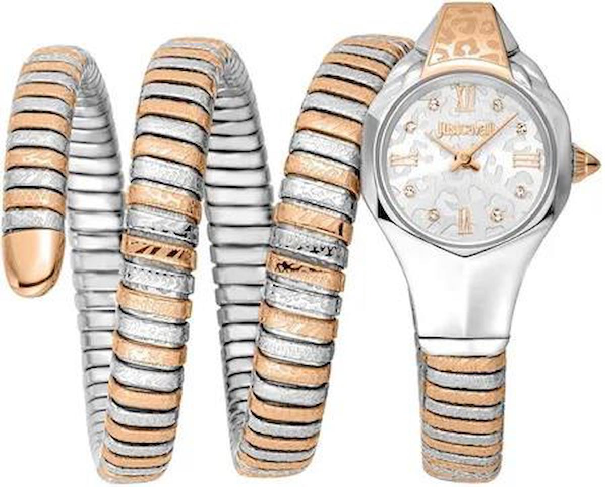 Just Cavalli JC1L271M0065 22 mm Gri-Rose Gold Çelik Kordon Analog Kadın Kol Saati