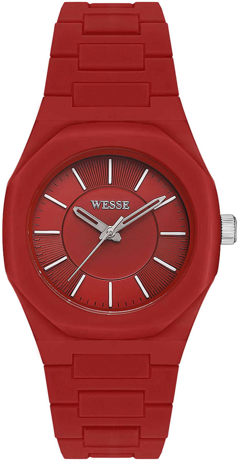 Wesse WWL111707 36 mm Kırmızı Plastik Kordon Analog Kadın Kol Saati